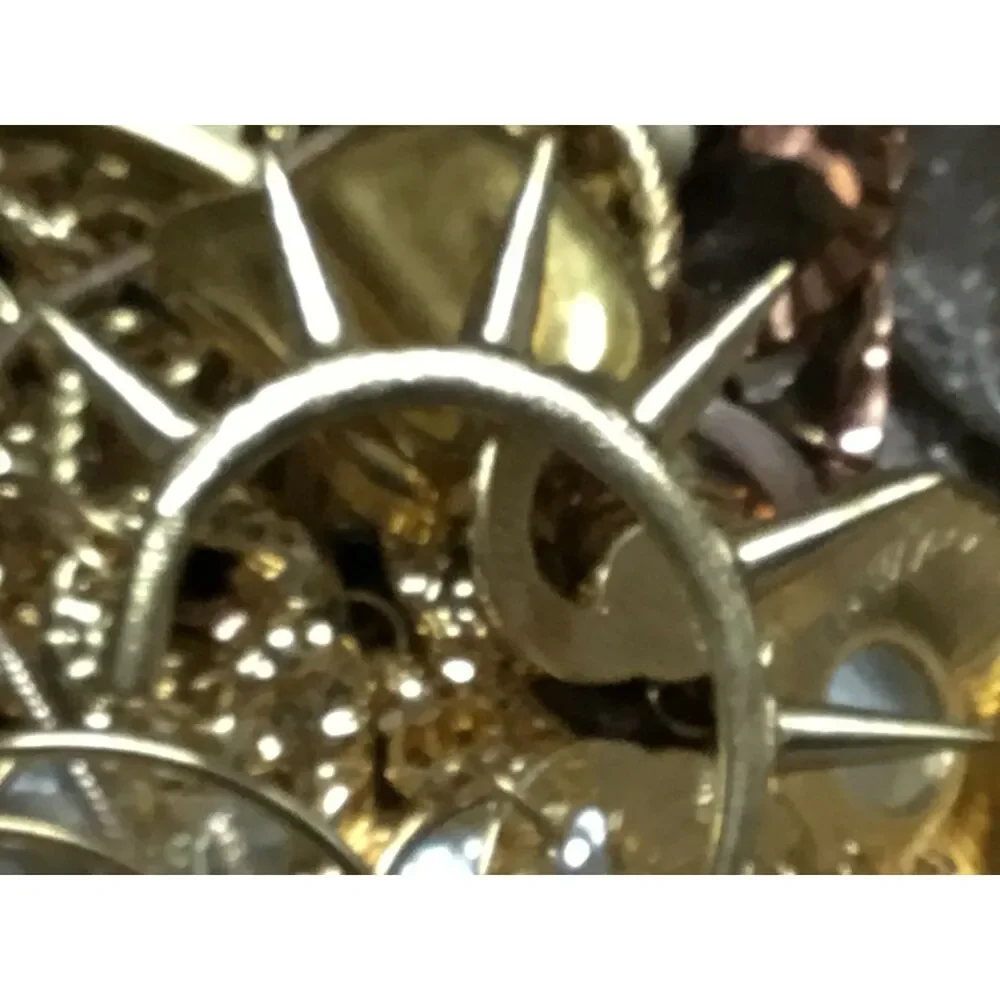 Chunky Gold Tone Slightly Punk, Perfect for Work Curated Jewelry Bundle